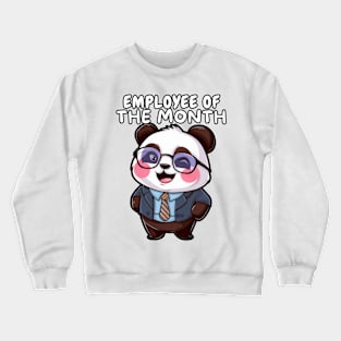 Office Panda Funny Crewneck Sweatshirt